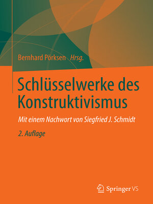 cover image of Schlüsselwerke des Konstruktivismus
